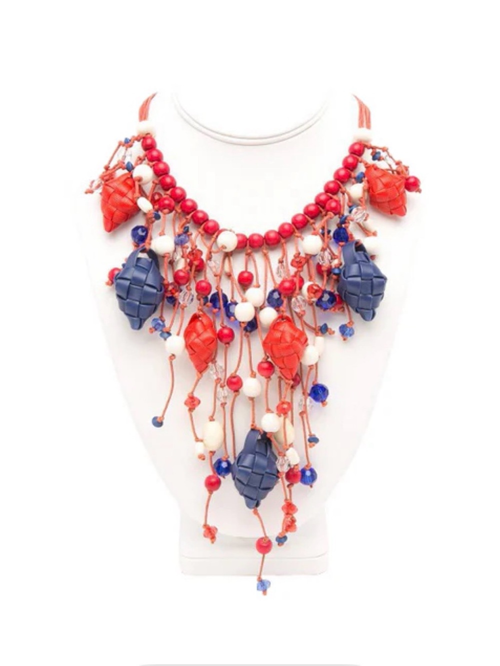 Handmade, Fashion Statement Bib NK.❤️💙